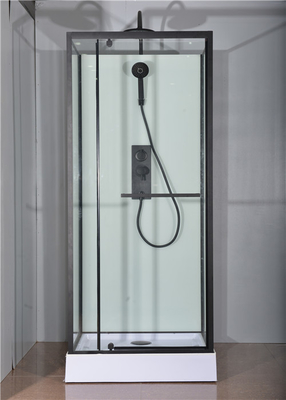 Mode-Gelenk-Tür, Eckduschkabinen, quadratische Duschkabine mit weißem Acrylbehälter